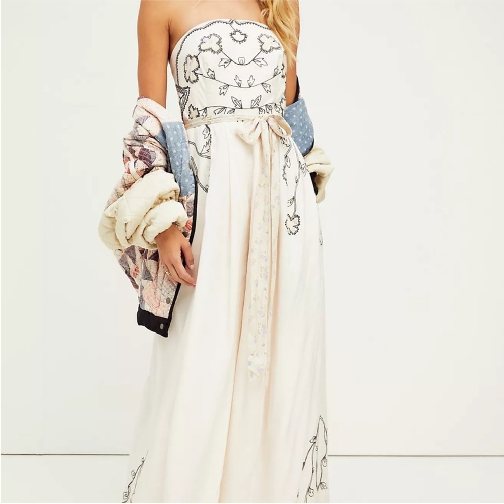FREE PEOPLE Faintly Jumpsuit in tea combo